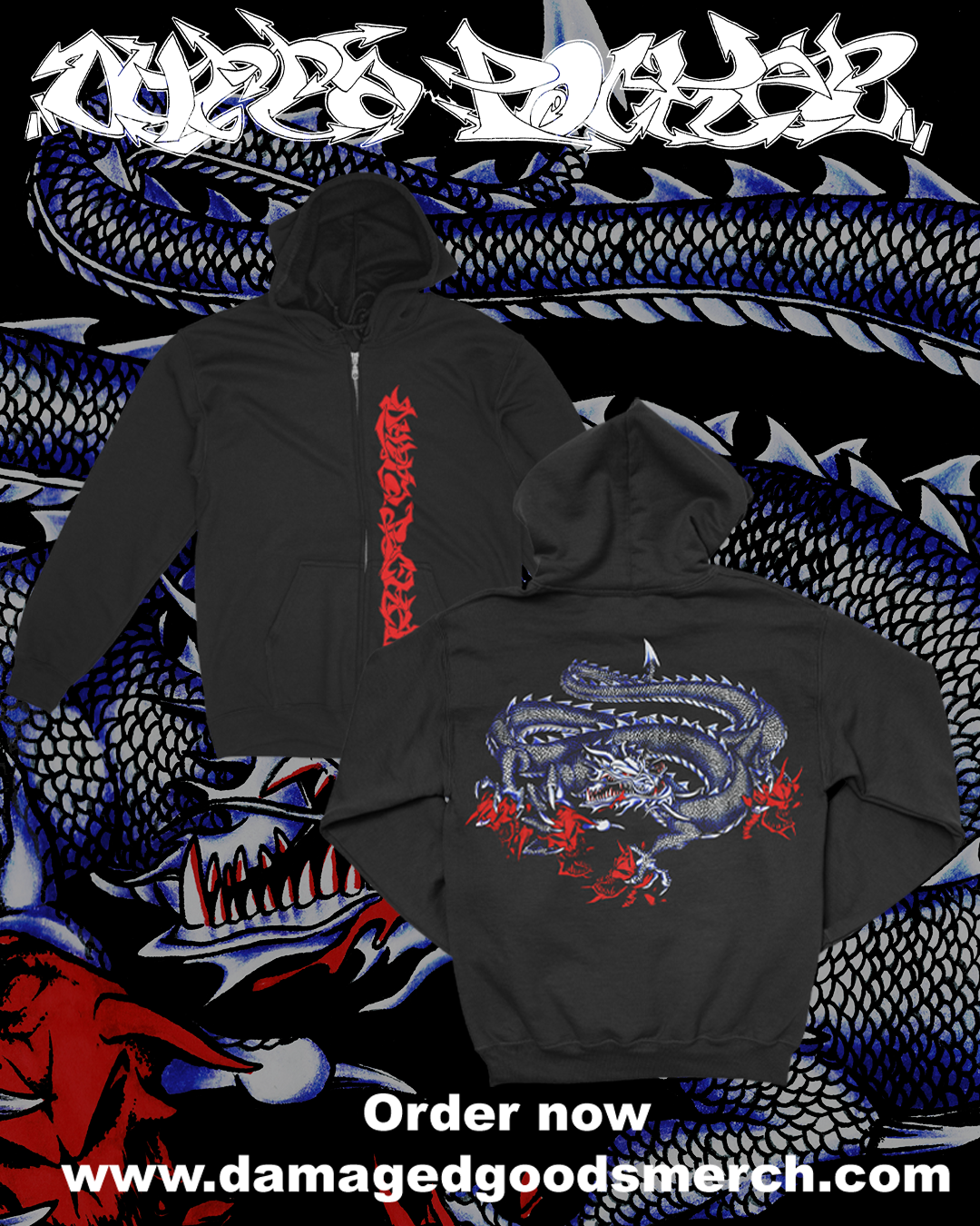 Outta Pocket Dragon Zip Up Hoodie